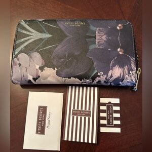 Henri Bendel Saffiano Leather Kaleidoscope Wallet with Tags Mint Condition